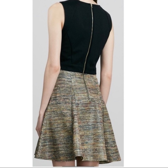 Ali Ro Metallic Tweed Fit and Flare Dress - Picture 2 of 10